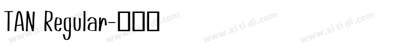 TAN Regular字体转换